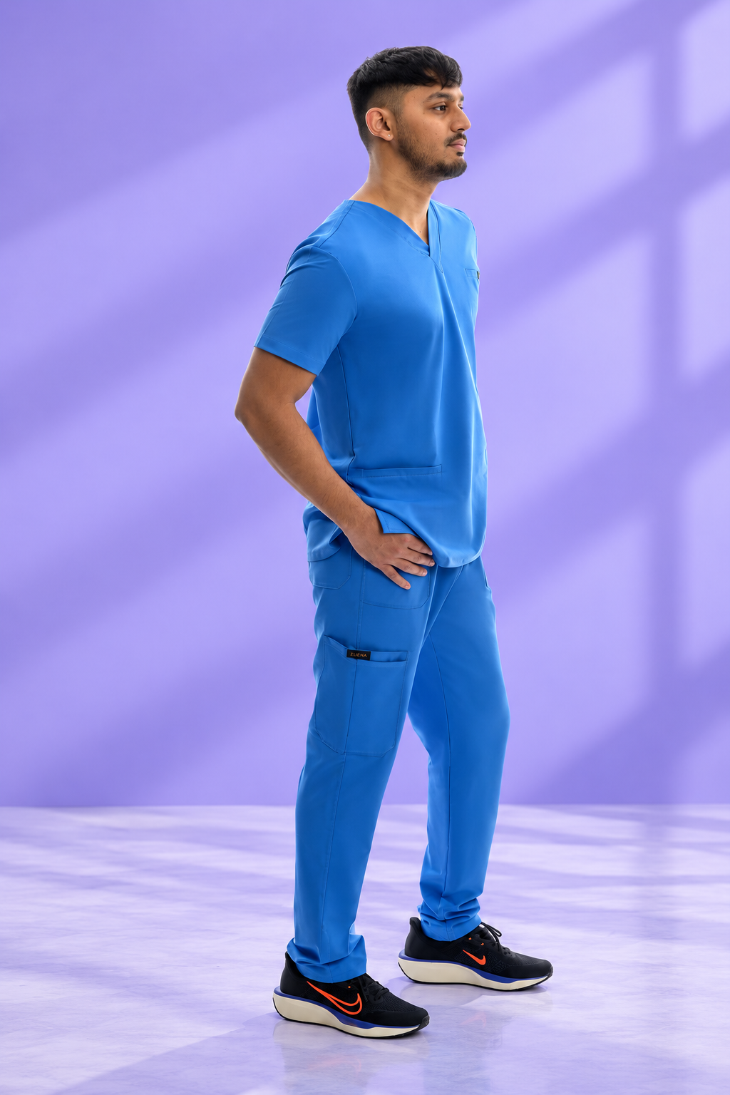 Zuena Skywards Bloom Scrubs Set Zuena