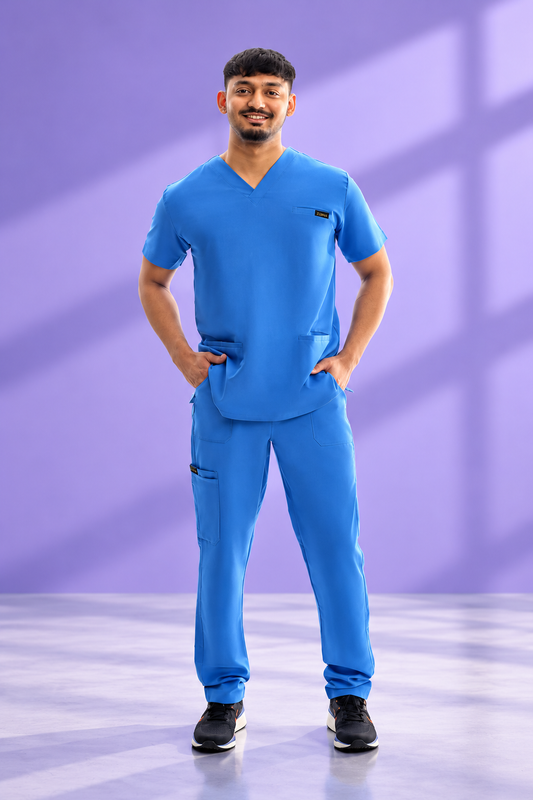 Zuena Skywards Bloom Scrubs Set Zuena