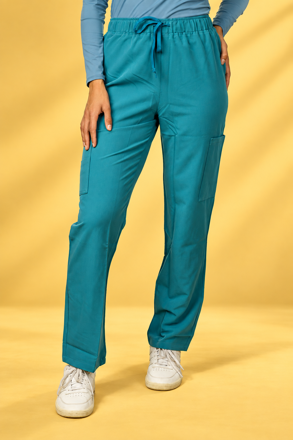 Zuena Deep Ocean Teal Straight pants Zuena