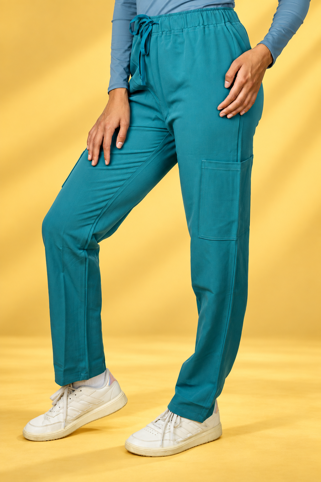 Zuena Deep Ocean Teal Straight pants Zuena
