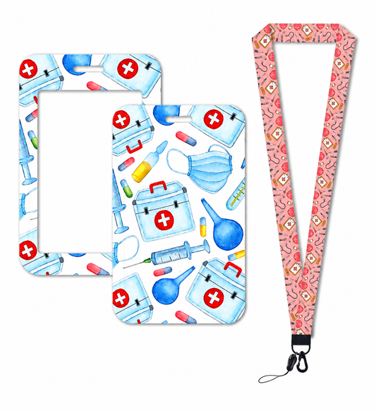 Hospital Acessories , medication card holder with strap Zuena