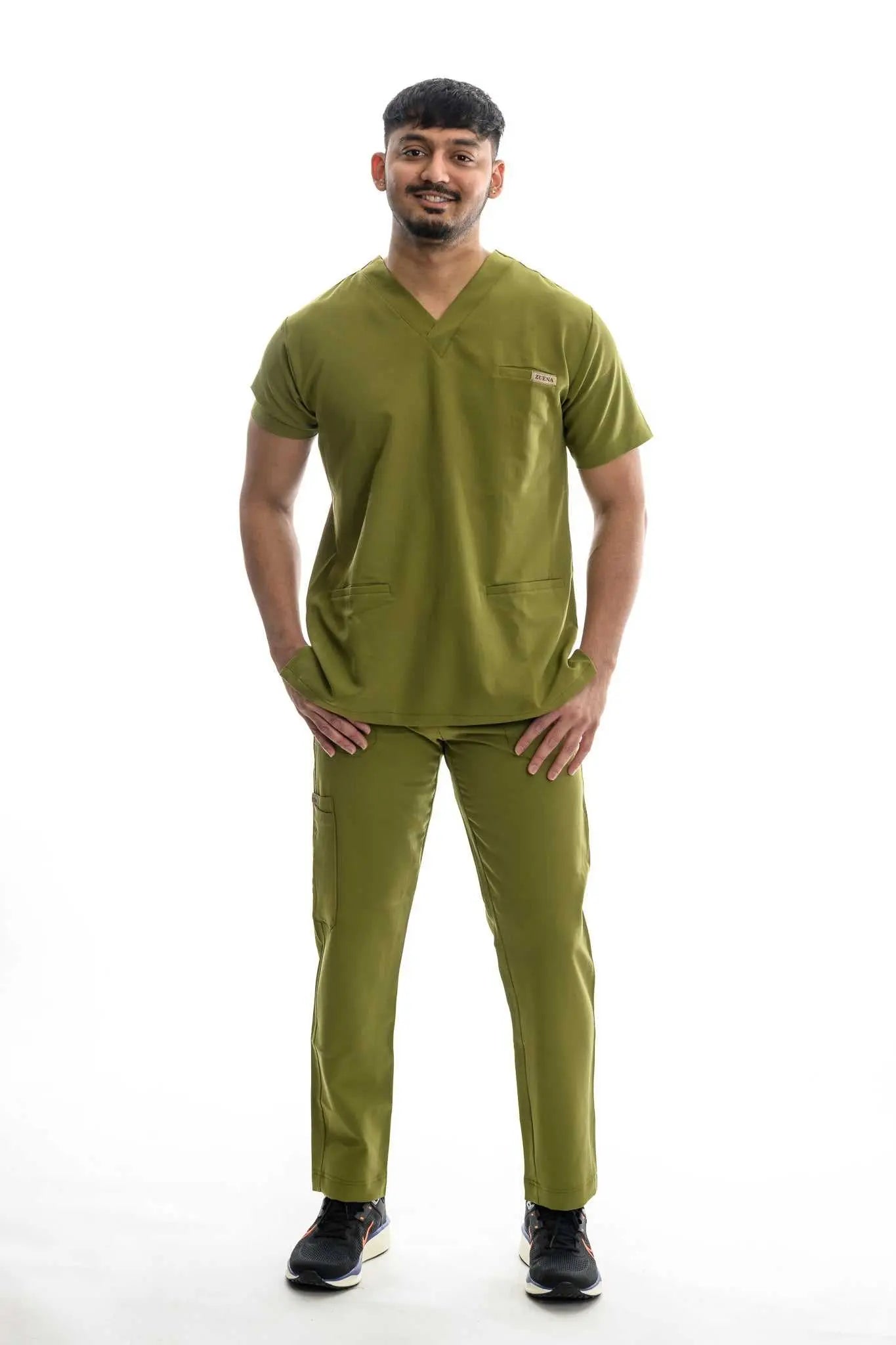 Zuena Olive Scrub Set for men